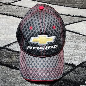 VINTAGE CHEVY RACING EMBROIDERED BOW-TIE DIAMOND CRUISIN-SPORTS CAP HAT